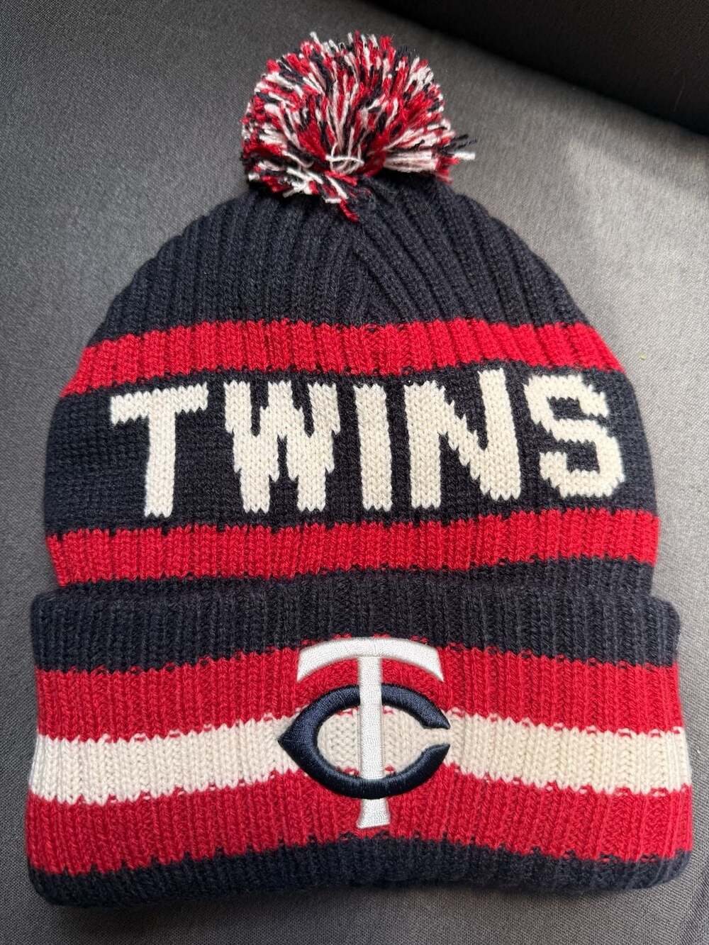 '47 Brand Minnesota Twins Bering Cuffed Knit Pom Beanie